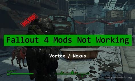 fallout 4 mods not working vortex|vortex not launching fallout 4.